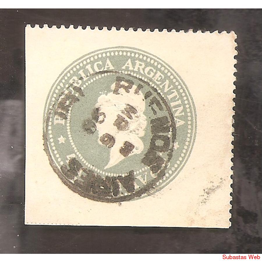 ARGENTINA 1896-97 CABEZA DE LIBERTAD 4CTVS. EN RELIEVE