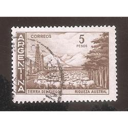 ARGENTINA 1959(MT606b) PROC Y RIQ: TIERRA DEL FUEGO, MATE IM