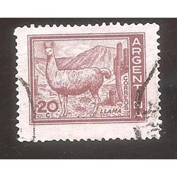 ARGENTINA 1959(MT602A) PROCERES Y RIQUEZAS: LLAMA,  USADA