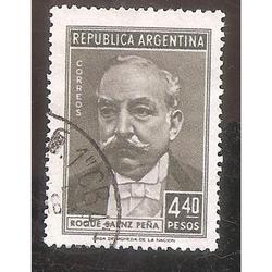 ARGENTINA 1956(MT575) PROC Y RIQ: SAENZ PEÑA  USADA