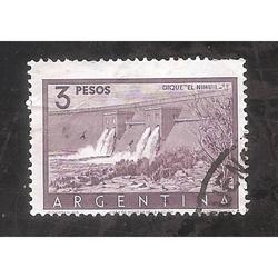 ARGENTINA 1954(MT548A) DIQUE EL NIHUIL,  USADA