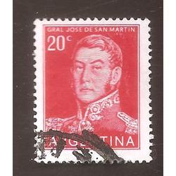 ARGENTINA 1954(MT546) PROCERS: SAN MARTION TIPOGRAFIA TIZADO