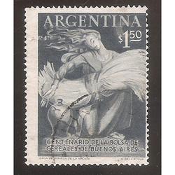 ARGENTINA 1954(MT544) CENTENARIO BOLSA DE CEREALES  USADA