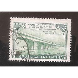 ARGENTINA 1947(MT484) PUENTE ARGENTINA BRASIL  USADA