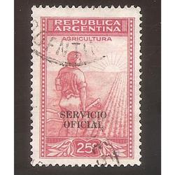 ARGENTINA 1935(MT376-345c) LABRADOR FILI RA RO,  SO  11mm.
