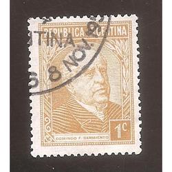 ARGENTINA 1935(MT364Y) SARMIENTO  FILI RA RO USADA