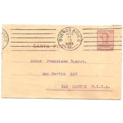 ARGENTINA 1923 SOBRE CIRCULADO NUMERO  39