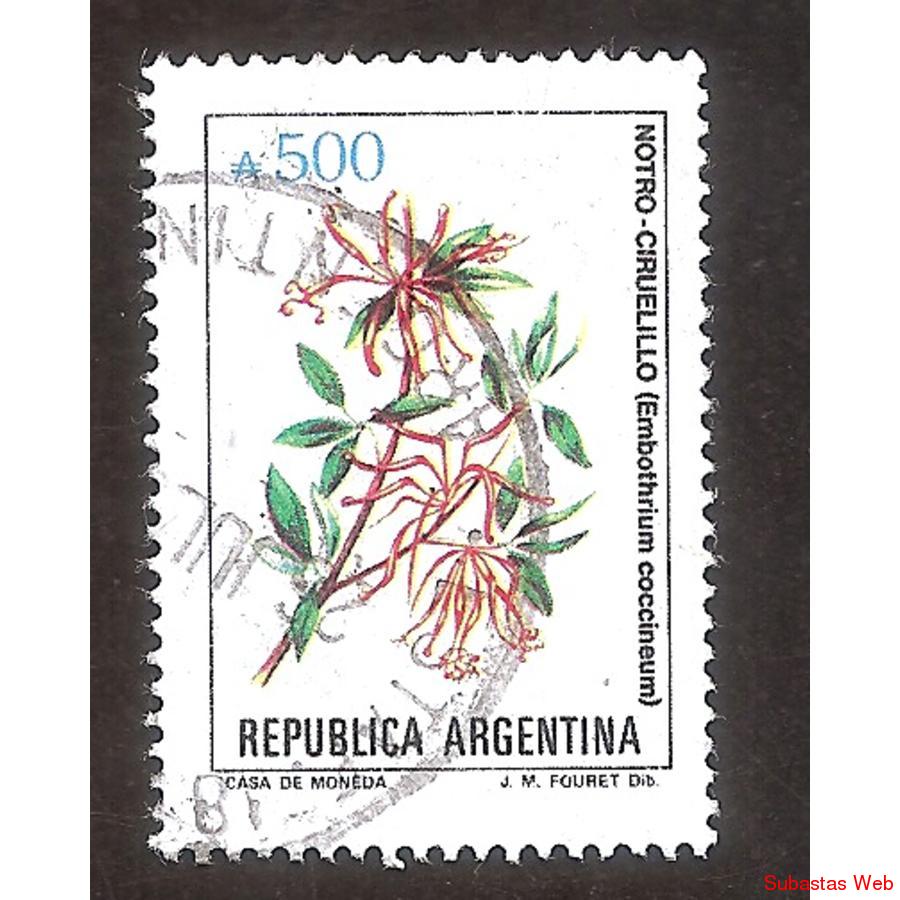 ARGEN1989( 1770) FLORES ARENTINAS: CIRUELILLO USADA