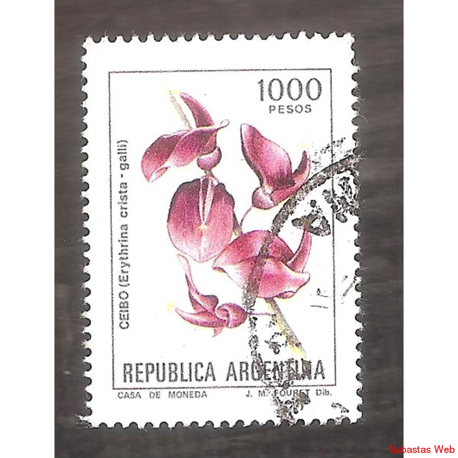 ARGEN1982 (1365) FLORES: CEIBO  USADA
