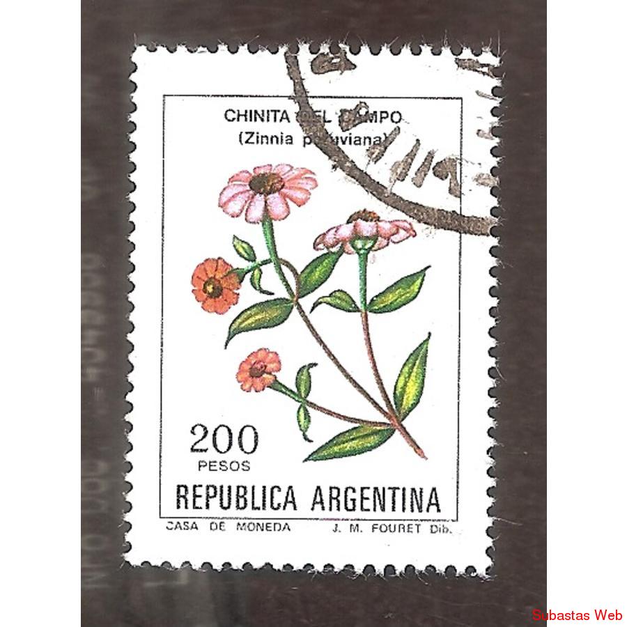 ARGEN1982 (1363) FLORES: CHINITA DE CAMPO  USADA