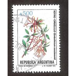 ARGEN1989( 1770) FLORES ARENTINAS: CIRUELILLO USADA