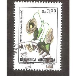 ARGEN1983 (1417b) FLORES ARGENTINAS: PATITO FLUO TIZADO