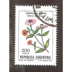 ARGEN1982 (1363) FLORES: CHINITA DE CAMPO  USADA