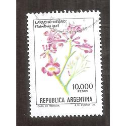 ARGEN1982 (1340) FLORES: LAPACHO NEGRO  USADA