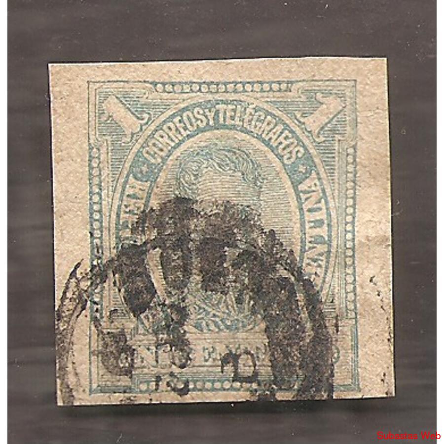ARGENTINA 1890(FAJ13) ALVAREZ DE ARENALES  CORTADO FAJA POST