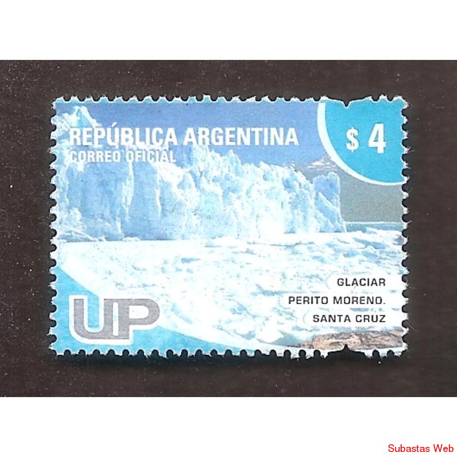 ARGENTINA 2007  SELLO UP21  UNIDAD POSTAL DE $4  USADA