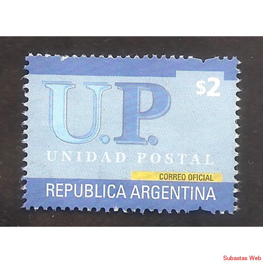 ARGENTINA 2002 SELLO UP17 UNIDAD POSTAL DE $2  USADO