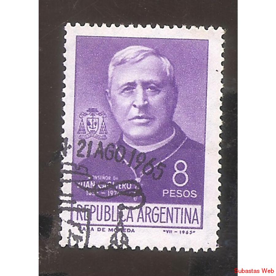 ARGENTINA 1965(MT717) MONSEÑOR CAGLIERO USADA