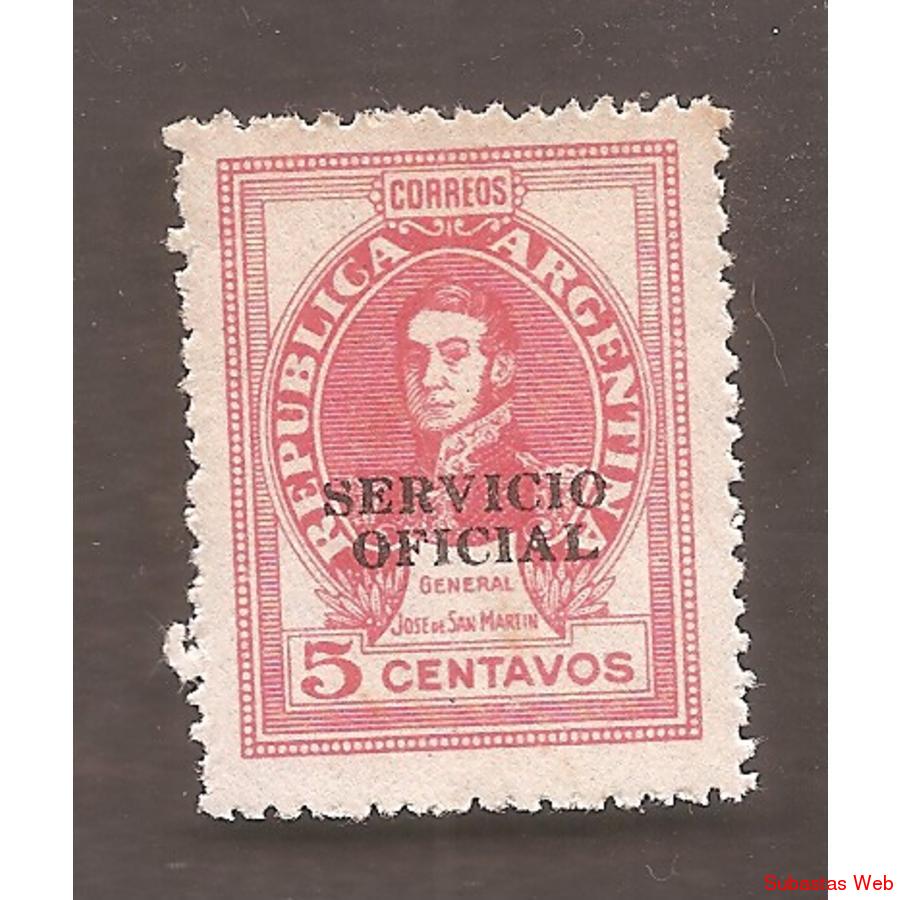 ARGENTINA 1945(MT462II-352) SAN MARTIN. OFSET, SINFILI  SO D