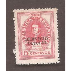 ARGENTINA 1945(MT462II-352) SAN MARTIN. OFSET, SINFILI  SO D