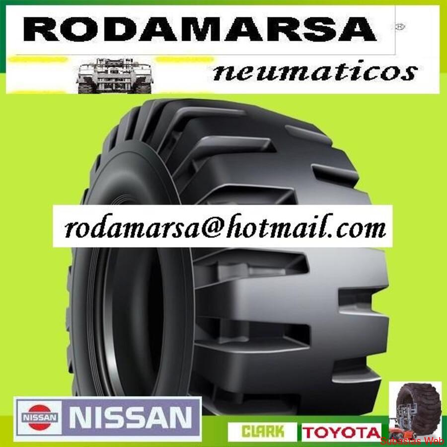 CUBIERTA maciza 600x9 650x10 700X12 Autoelevador Rodamarsa