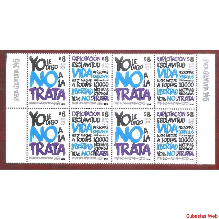ARGENTINA 2016 CUADRITO(GJ4119-20) CUADRITO NO A TRATA DE PE