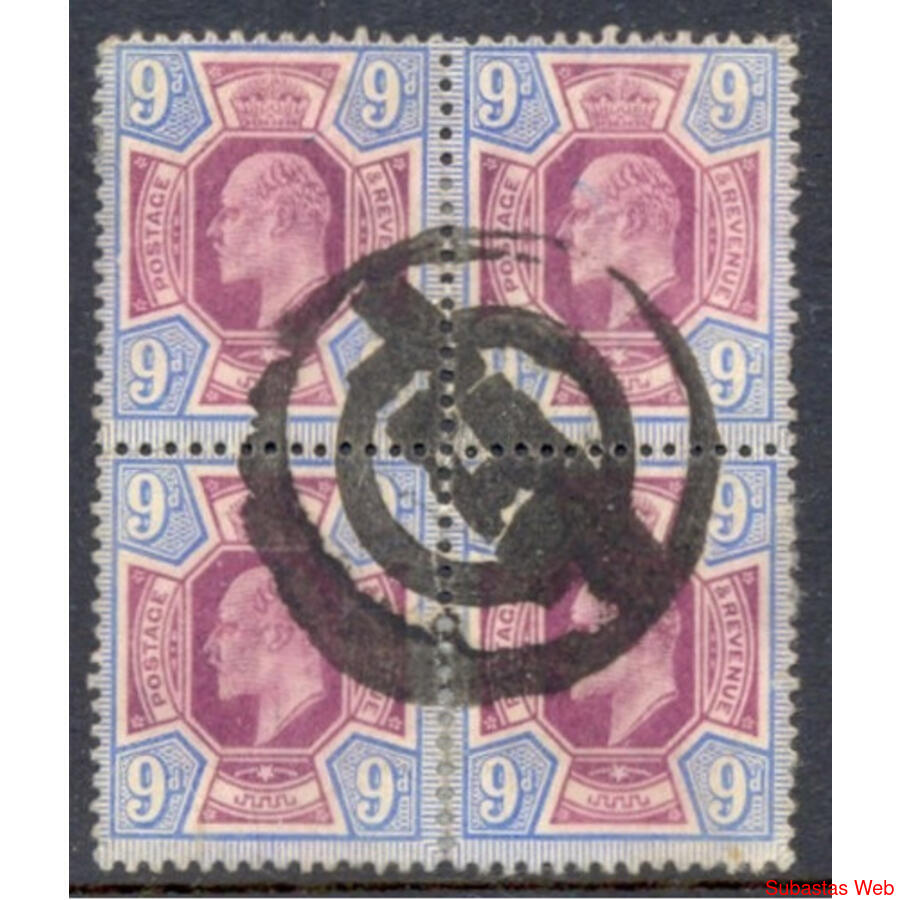 REINO UNIDO Sc 136 EDUARDO VII. CUADRO USADO. U$ 300.00