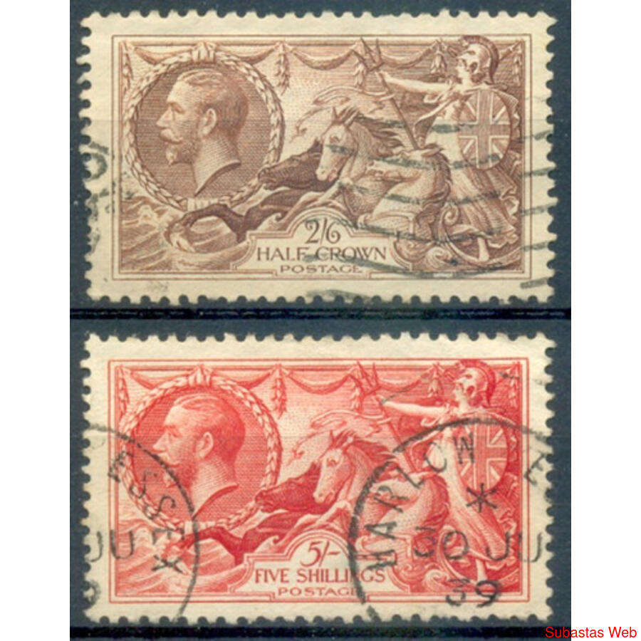 REINO UNIDO Sc 222 + 223. JORGE V. SELLOS DE LUJO. U$ 160.00