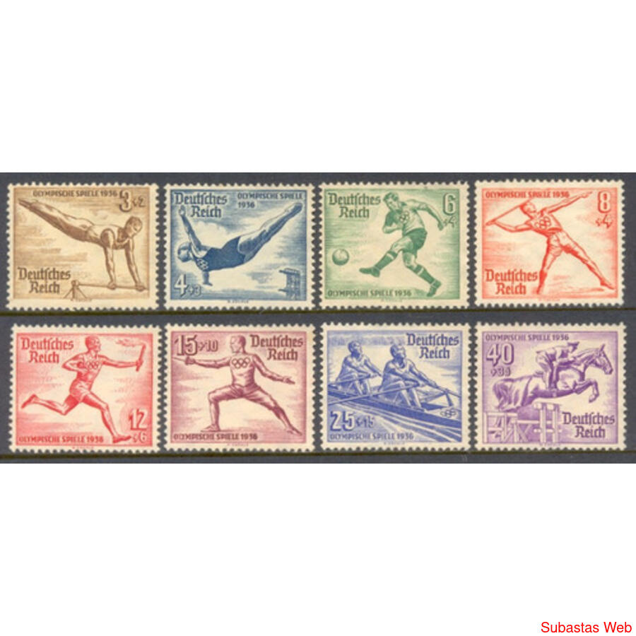 ALEMANIA REICH. Yv 565 / 572 SERIE OLIMPIADAS.  € 38.00