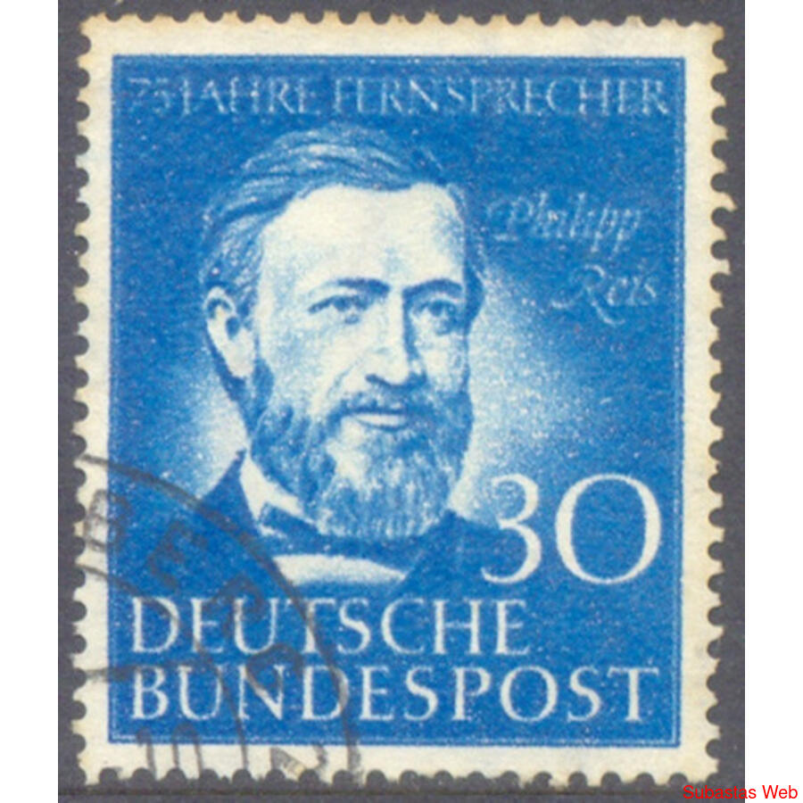ALEMANIA BDR. Yv 46 PHILIPP REIS EXCELENTE EJEMPLAR € 22.00