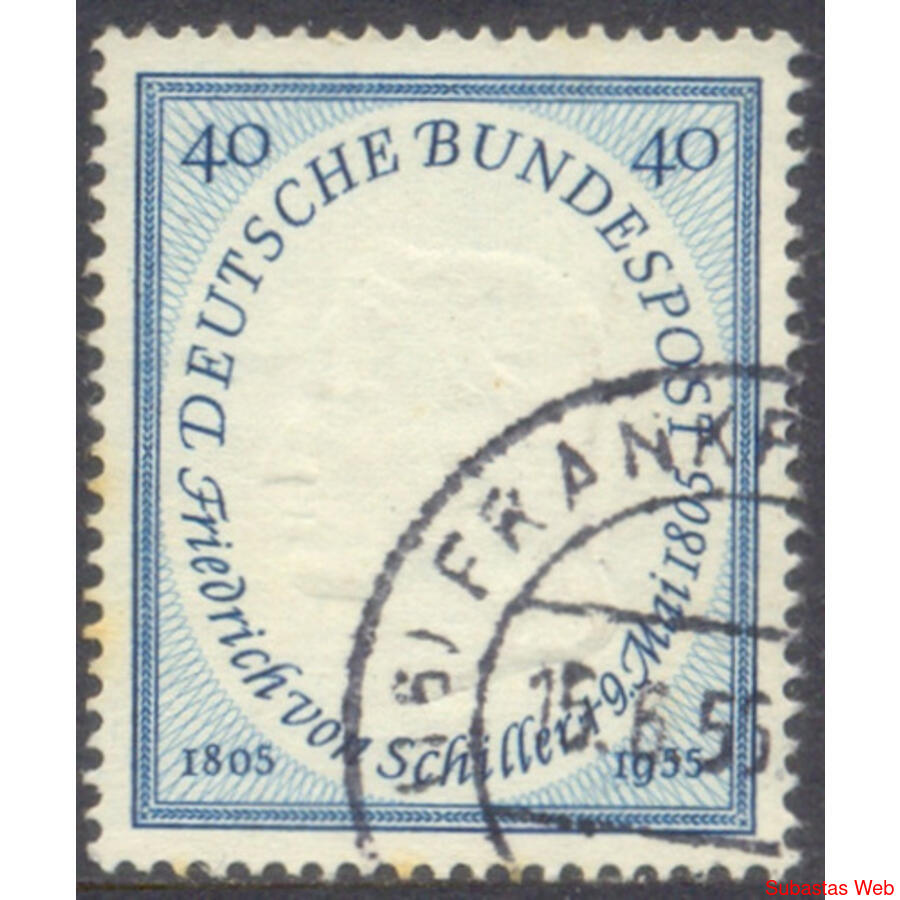 ALEMANIA BDR. Yv 86. POETA FRIEDRICH VON SCHILLER  € 9.00