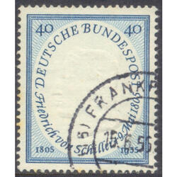 ALEMANIA BDR. Yv 86. POETA FRIEDRICH VON SCHILLER  € 9.00