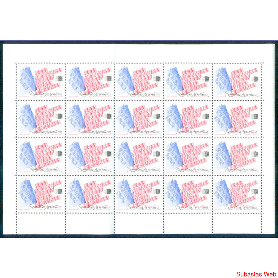 ARGENTINA GJ2451 REVOL FRANCESA PLANCHA MINT VC U$ 12.00