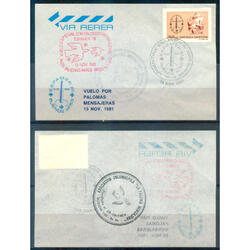 ARGENTINA TARJETA VUELO ESPECIAL POR PALOMA MENSAJERA. RARO!
