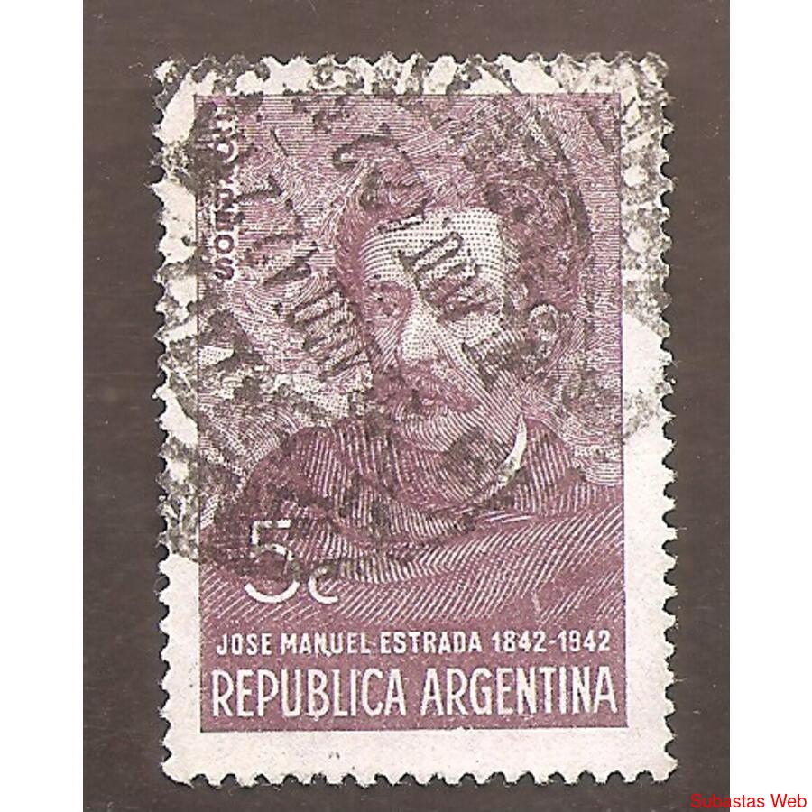 ARGENTINA 1942(420) CENTENARIO DE ESTRADA,  USADA