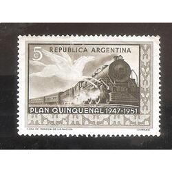 ARGENTINA  1951(MT513I) PLAN QUINQUENAL DE $0,05  USADA