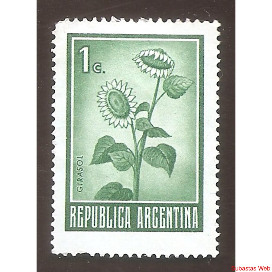 ARGENTINA 1972(911A)  CORREO ORDINARIO: GIRASOL  NSG