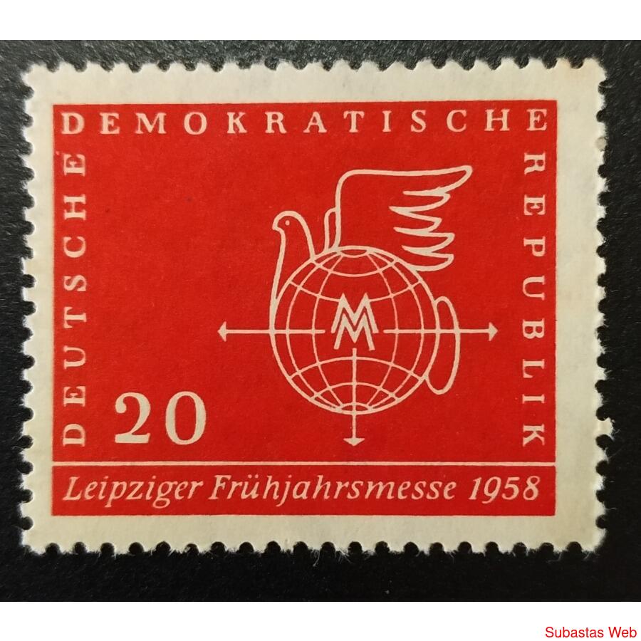 ALEMANIA DDR 1957; SCOTT 377 MINT