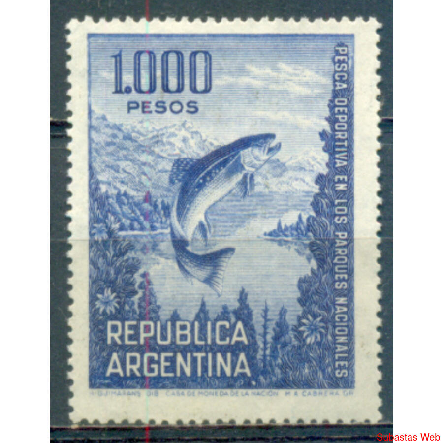 ARGENTINA GJ 1323 TRUCHA. MATE NACIONAL NS/G. U$ 8.00