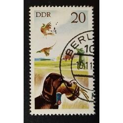 ALEMANIA DDR 1977; SCOTT 1860 UDADA, Caza, Faisán.
