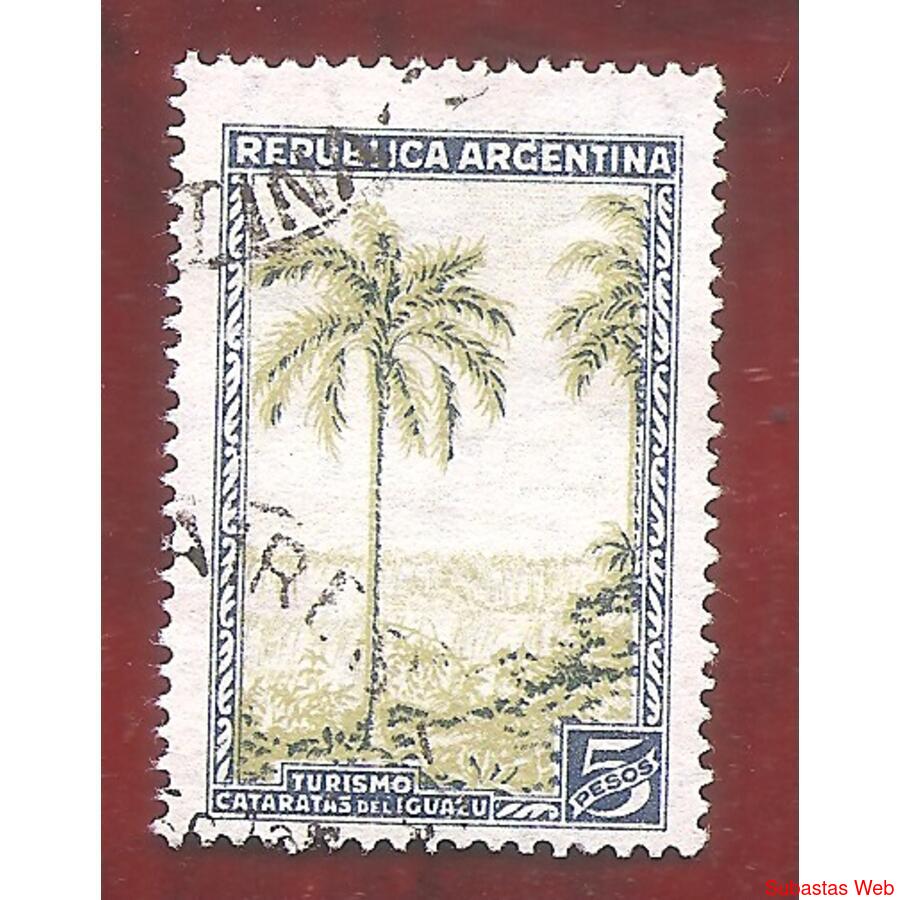ARGENTINA 1935(382a)  CATARATAS  FILI RA-RO VERDE-AMARILLO