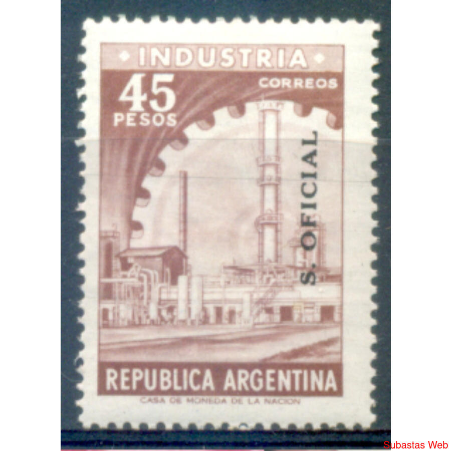 SERVICIO OFICIAL GJ763 INDUSTRIA $ 45. EJEMPLAR MINT. U$3.00