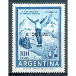 SERVICIO OFICIAL GJ772 ESQUIADOR $100 SELLO NUEVO. U$ 5.00