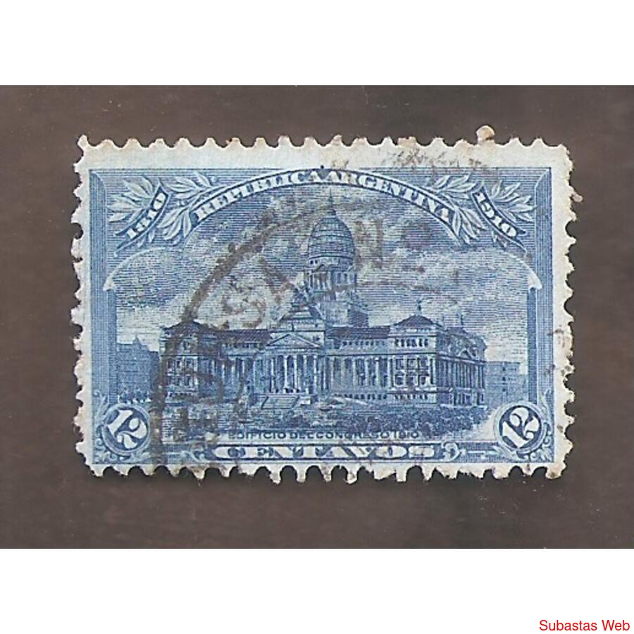 ARGENTINA  1910(155) CENTENARIO DE LA REVOLUCION MAYO  USADA