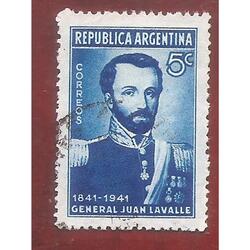 ARGENTINA 1941(MT417) MUERTE DE LAVALLE  USADA