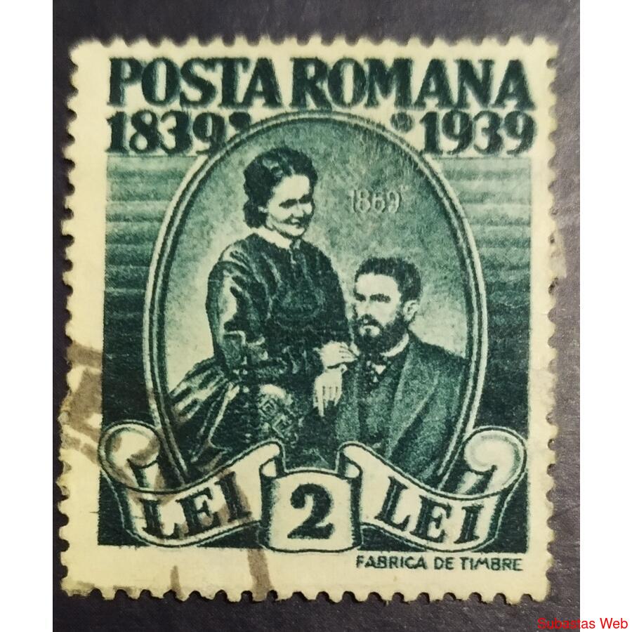 RUMANIA AÑO 1939, SCOTT 479, USADA