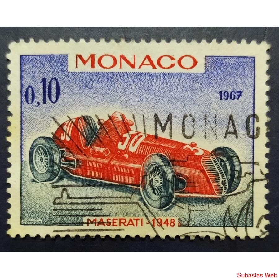MONACO AÑO 1967, SCOTT 651, USADA