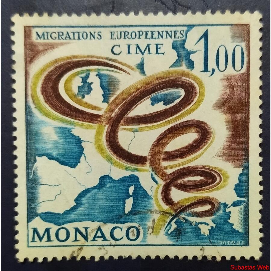 MONACO AÑO 1967, SCOTT 668, USADA