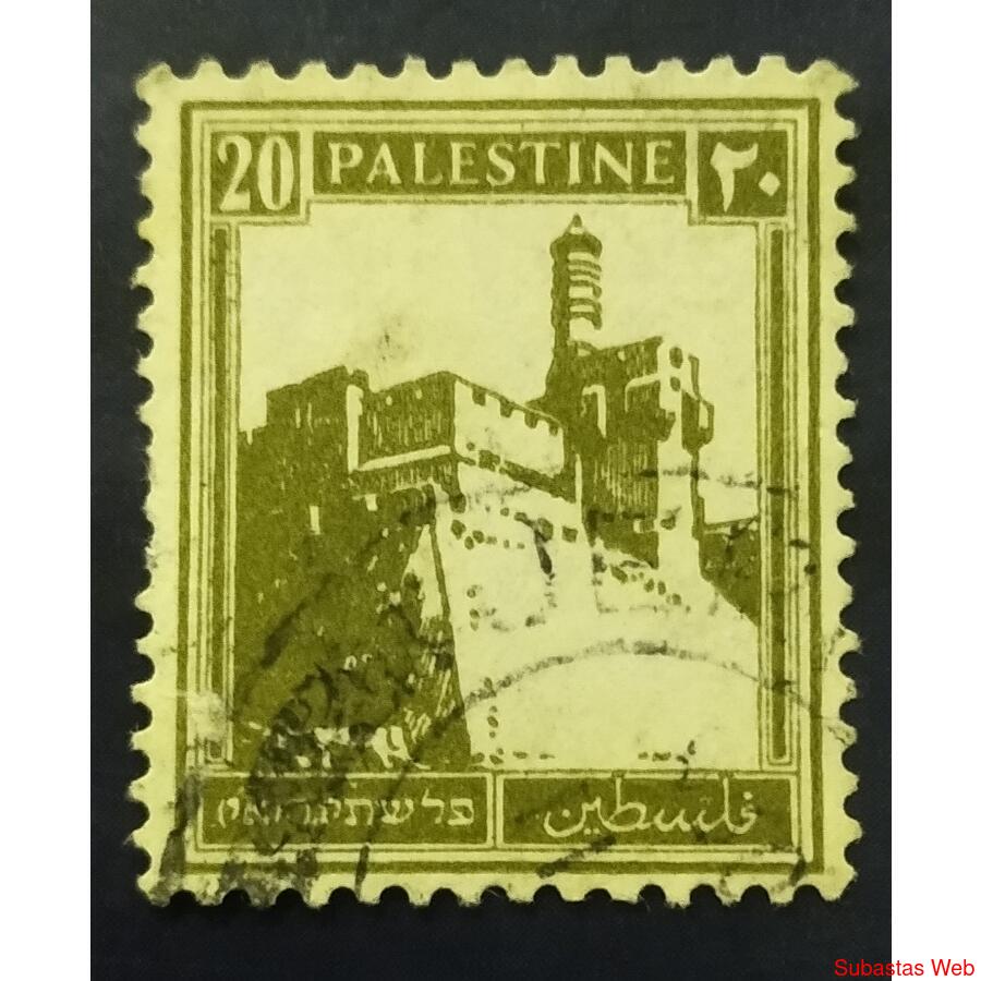 PALESTINA AÑO 1927, SCOTT 77, USADA