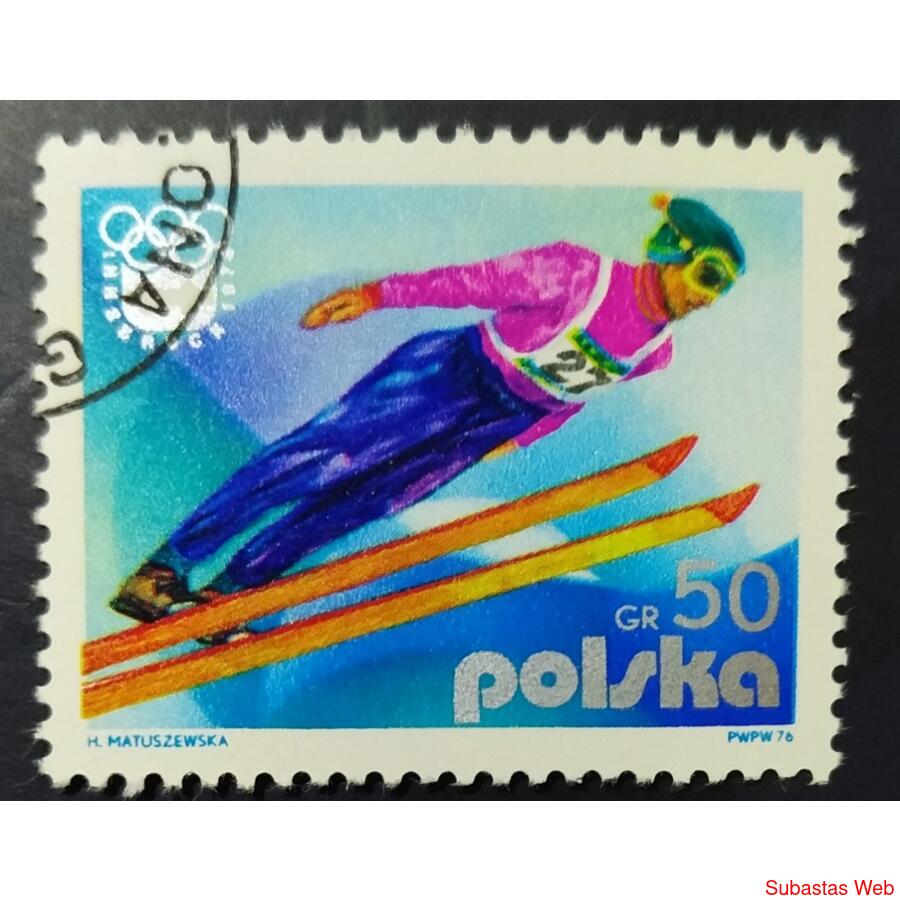 POLONIA AÑO 1976, SCOTT 2137, USADA